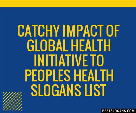 global health slogan